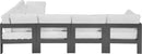Nizuc - Outdoor Patio 6 Piece Modular Sectional With Gray Frame