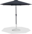 Fiji - Aluminum Patio Umbrella With Round White And Black Base