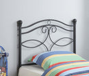 Callie - Metal Twin Open Frame Headboard - Matte Black