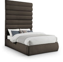 Adam - Boucle Fabric Bed With 89" Headboard