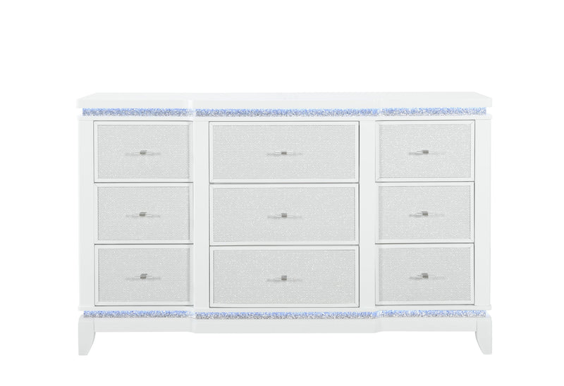 Alina - Dresser With LED - White