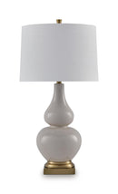Weswick - Ceramic Table Lamp - Cream / Gold Finish