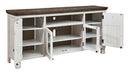 Havalance - Extra Large TV Stand - 4 Doors - Brown / Beige