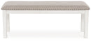 Robbinsdale - Large Upholstered Dining Room Bench - Antique White