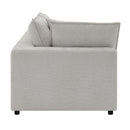 Marisa - Modular Left Facing Loveseat With 2 Pillows - Beige Boucle