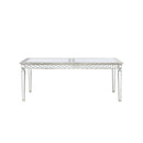 Varian - Dining Table (78"L) - Mirrored & Antique Platinum