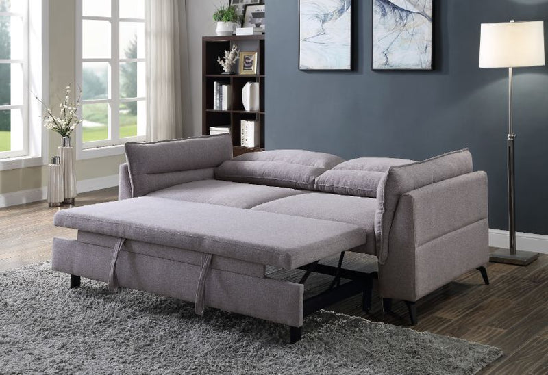 Helaine - Futon - Gray Fabric