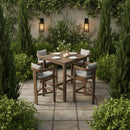 Newport - Acacia Wood Outdoor Patio Bar Table