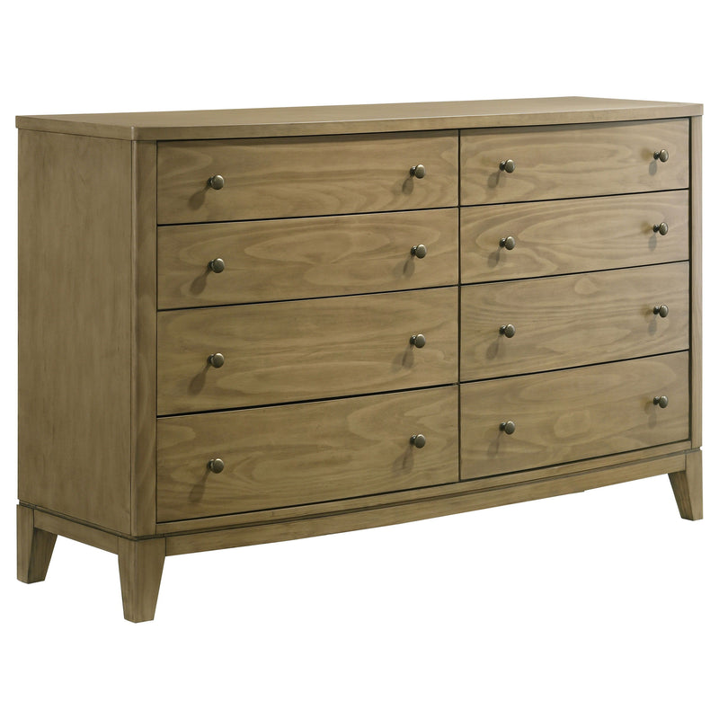 Granada - 8-Drawer Dresser Cabinet - Natural Pine