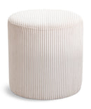 Roy - Round Microsuede Ottoman / Stool