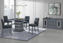 Monaco - 9 Piece Dining Room Set (Bar Table And 8 Bar Stools) - Dark Gray