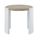 Zoma - End Table - Oak & White High Gloss