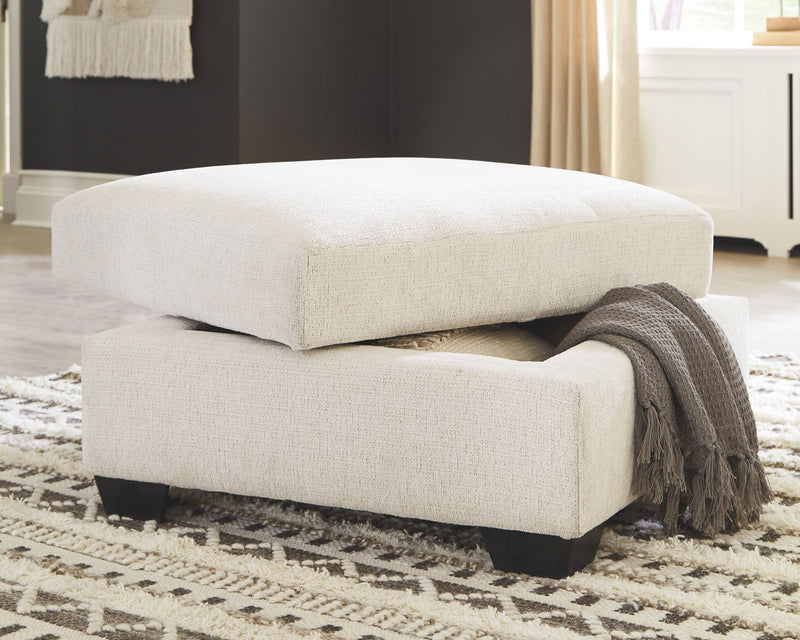 Cambri - Snow - Ottoman With Storage