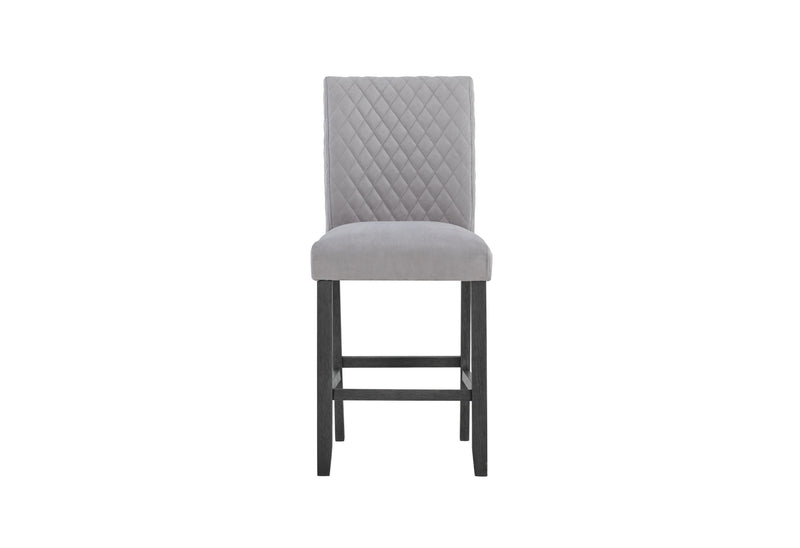 D8192 Triangle Bar Table And Four Bar Stools - Light Gray