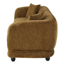 Lennox - Sofa With 2 Pillows - Brown Chenille