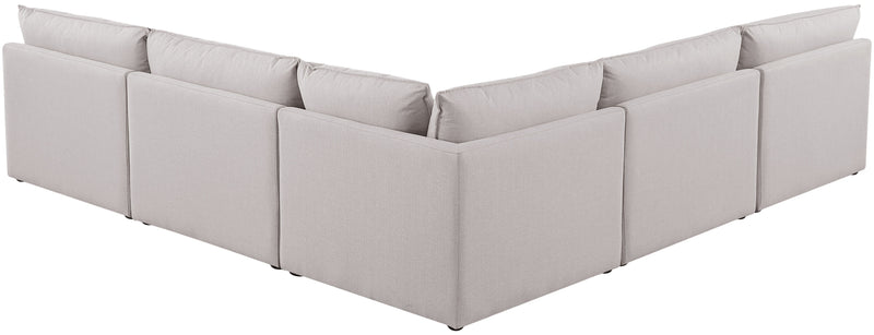 Mackenzie - Modular Sectional 5 Piece - Beige - Modern & Contemporary