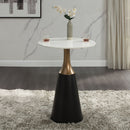Jaramillo - Counter Height Table - Natural Marble Top & Black