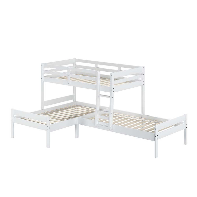 Manoela - Triple Bunk Bed - Twin - White Finish