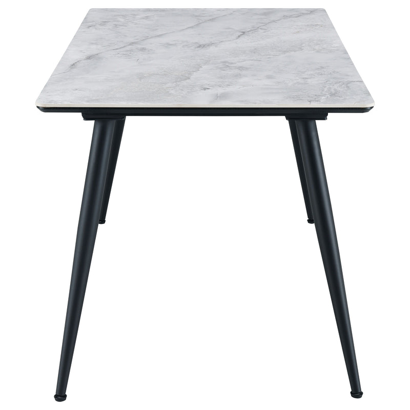 Dennison - Rectangular Dining Table With Ceramic Top - Grey