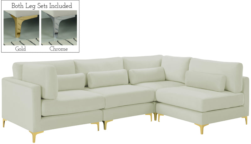 Julia - Modular Sectional 4 Piece - Cream