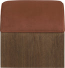 Sable - Velvet Performance Fabric Upholstered Bench