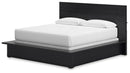 Londer - California King Panel Bed - Black