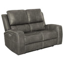Brickston - Triple Power Reclining Loveseat
