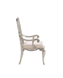 Esteban - Arm Chair (Set of 2) - Ivory Velvet & Antique Champagne
