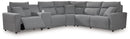 ModMax II - Salt And Pepper - Reclining Sectional