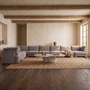 Hammond - Velvet Performance Fabric Upholstered 8 Piece L-Shaped Sectional