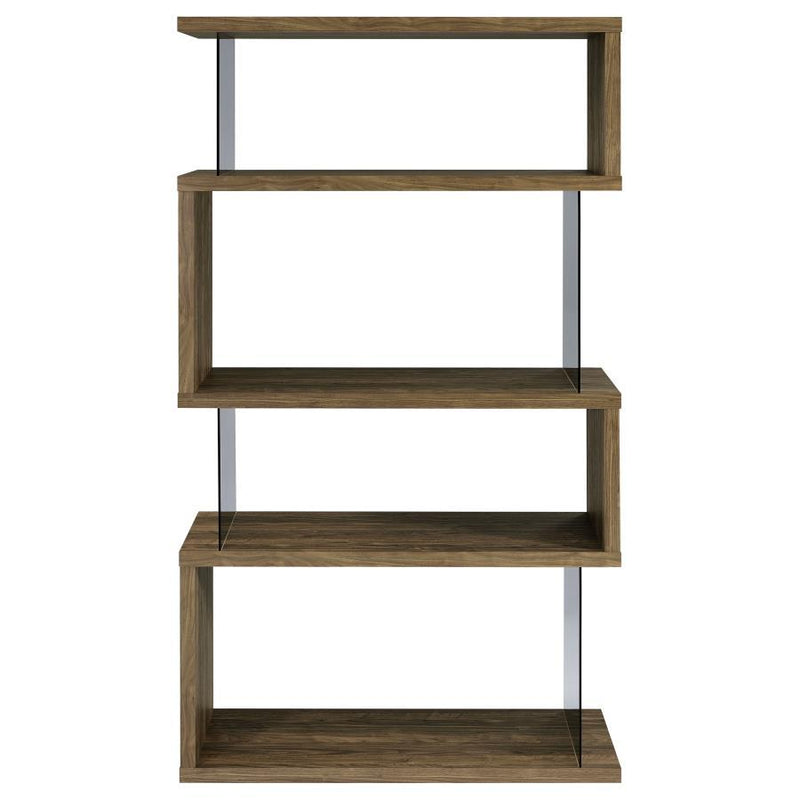 Emelle - 4-Shelf Bookcase With Glass Panels