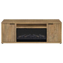 Fuller - 60" 2-Door TV Stand Fireplace Media Console - Mango