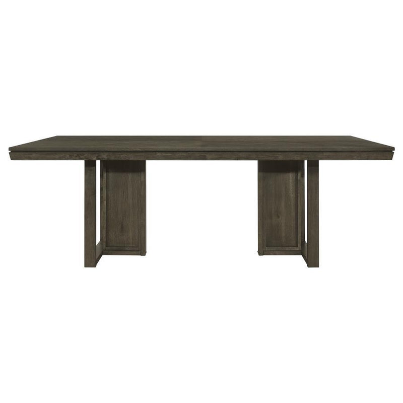 Kelly - Rectangular Wood Dining Table - Dark Gray