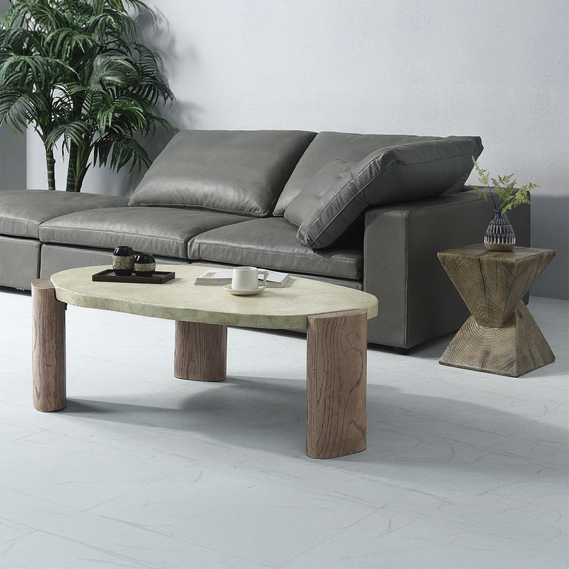 Jacinda - Coffee Table - Weathered Gray & Oak