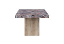 D02 - Dining Table - Lava / Natural