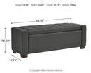 Cortwell - Storage Bench - Gray
