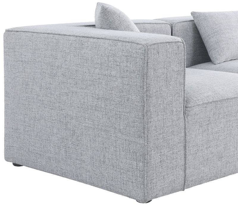 Cube - Modular Sectional 4 Piece - Gray - Fabric