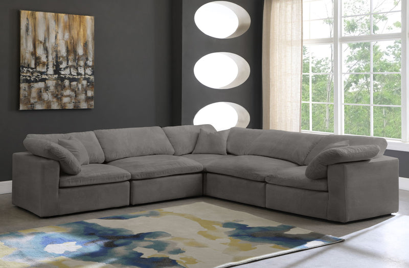 Cozy - Modular Sectional Cloud - Grey - Fabric - Modern & Contemporary