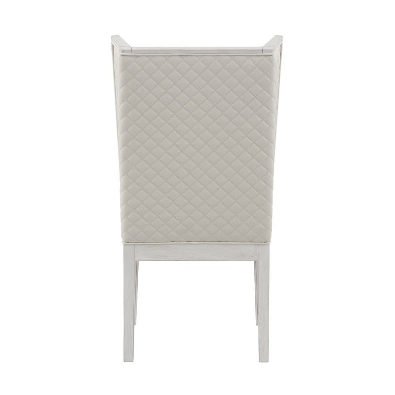 Katia - Hostess Chair (Set of 2) - Light Gray & Weathered White