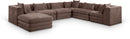 Stellar - 7 Piece Chenille Fabric Upholstered Modular Sectional