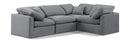 Indulge - Velvet 4 Piece Modular Corner Sectional