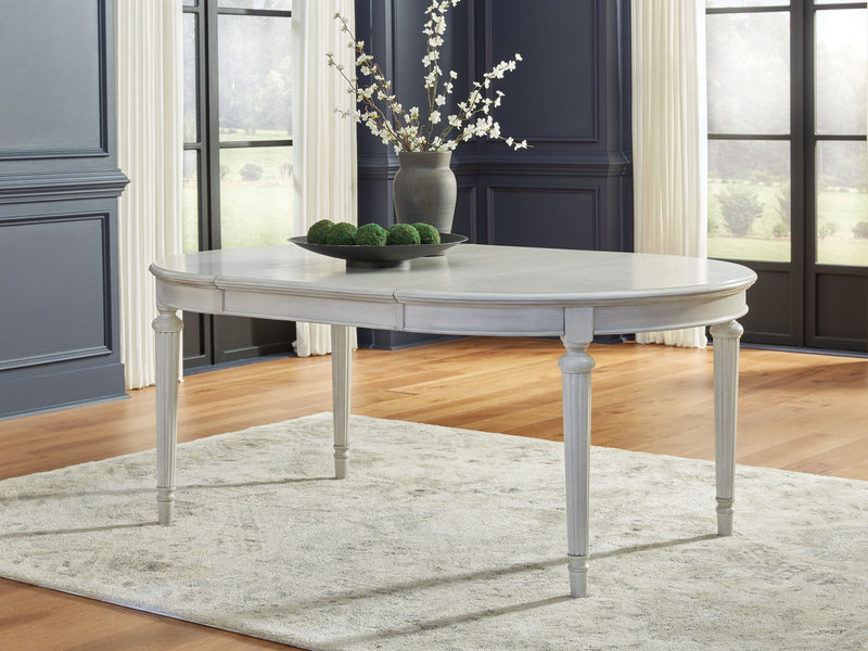 Montelaine - Antique White - Oval Dining Room Extension Table