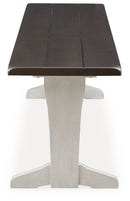 Darborn - Large Dining Room Bench - Gray / Brown
