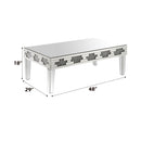 Noralie - 48" X 29" Coffee Table - Mirrored & Faux Diamonds