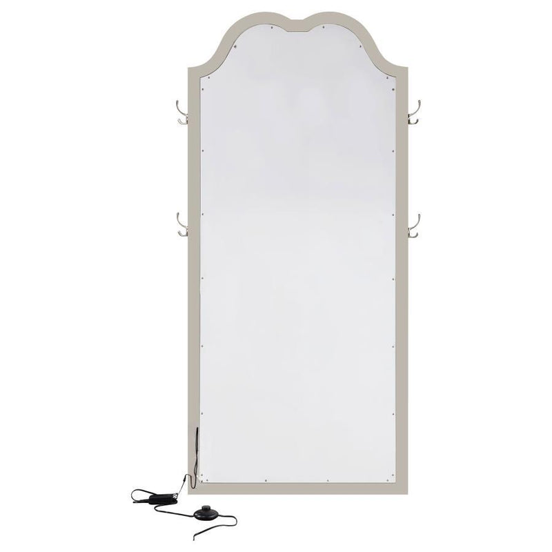 Evangeline - Full Length LED Floor Mirror - Silver Oak