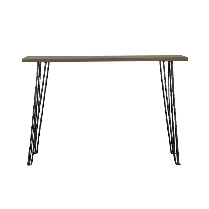 Neville - Rectangular Console Table - Concrete And Black