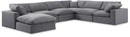 Comfy - 7 Piece Velvet Modular Sectional With Chaise