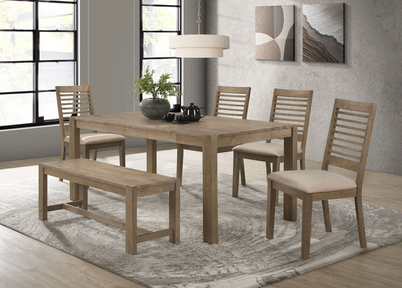 Scottsdale - Rectangular Solid Wood Dining Table - Brown Washed