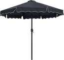 Amalfi - Aluminum Patio Umbrella - Light Brown Base / Black Pole