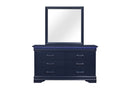 Charlie - 4 Piece Twin Bedroom Set (Twin Bed, Dresser, Mirror, & Nightstand) - Blue